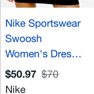 Real Nike skin tight long sleeve dress